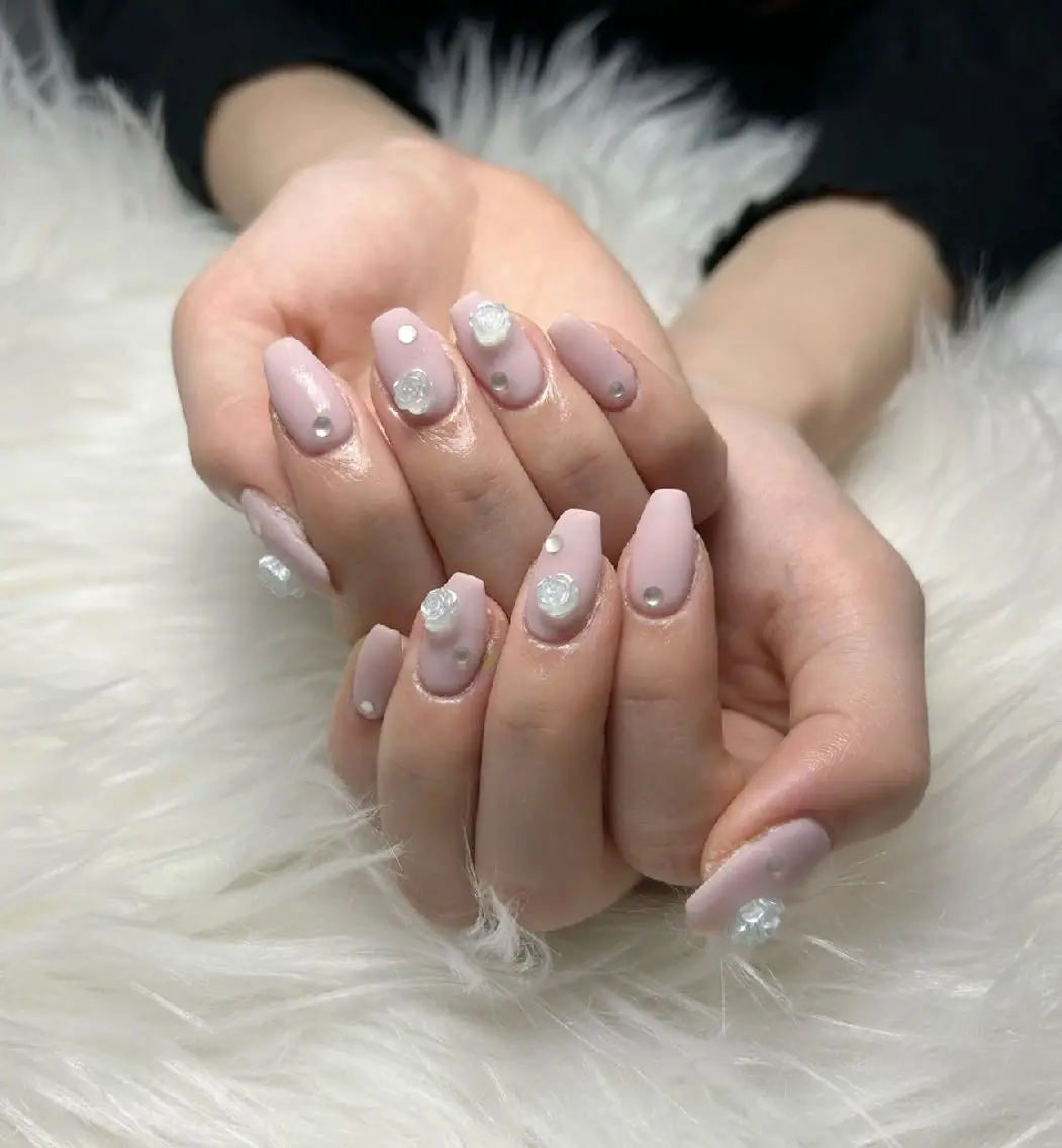 ネイル ピンク 春ネイル ハンドネイル UM Nail Salonのネイルデザイン