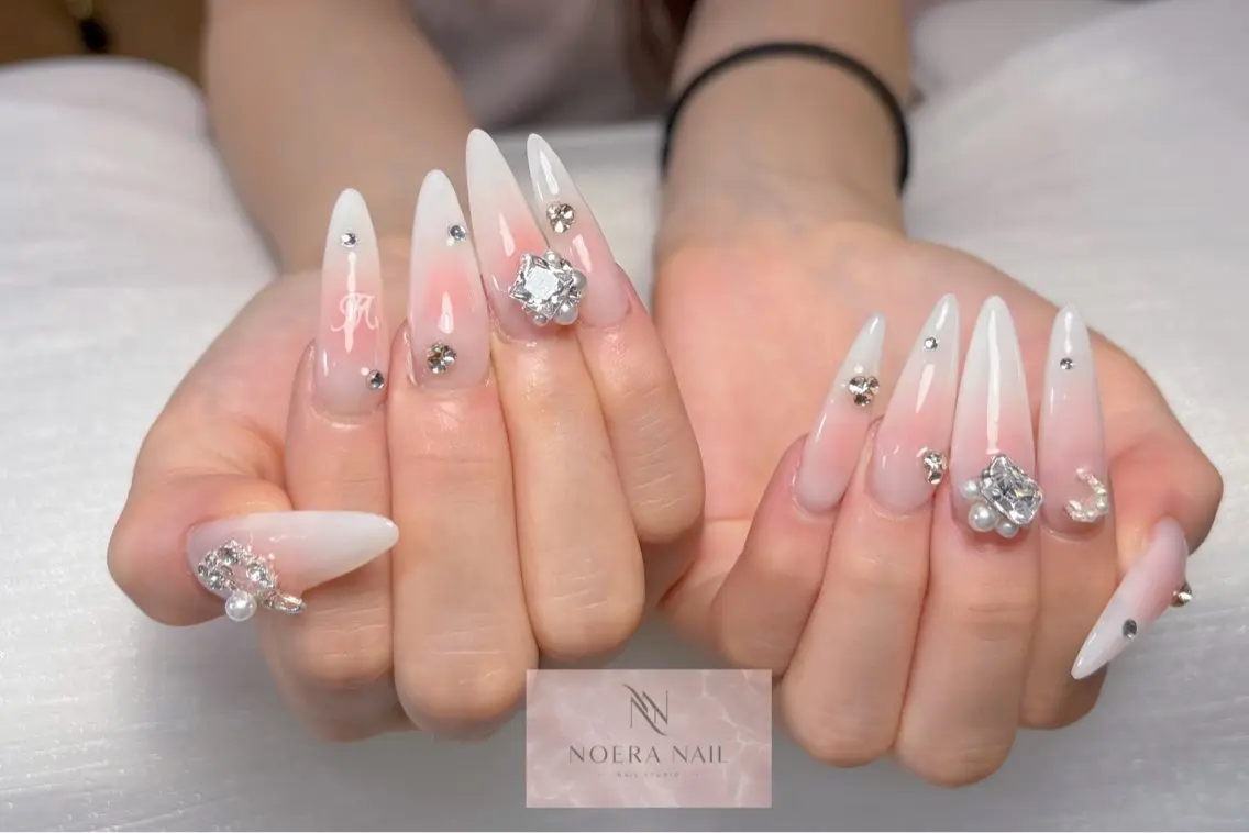 ネイル 長さ出し 韓国ネイル 持ち込み ネイルチップ ワンホンネイル ハンドネイル ハンドケア NOERA NAIL チップ長さ出し大塚店のネイルデザイン