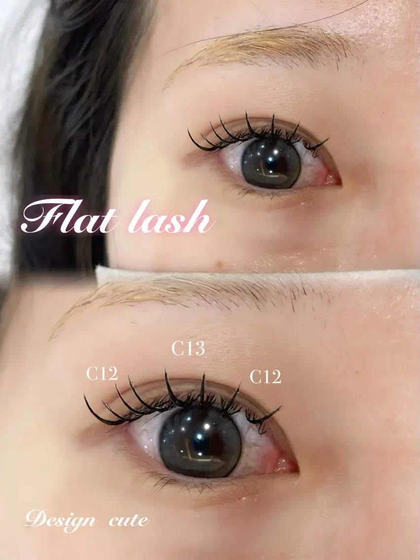 マツエク・マツパ フラットラッシュ ナチュラル Aoi⭐️ 心斎橋eyelashのマツエク・マツパデザイン