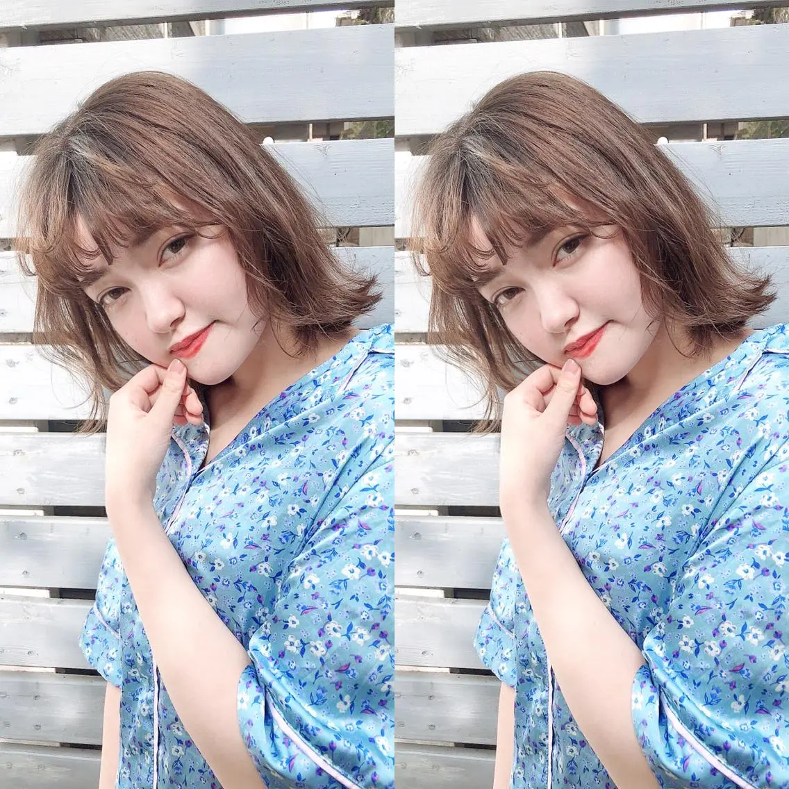 ミディアム カラー カット ヘアカラー トリートメント 店長/mao/ 前髪/顔周りカットのヘアスタイル