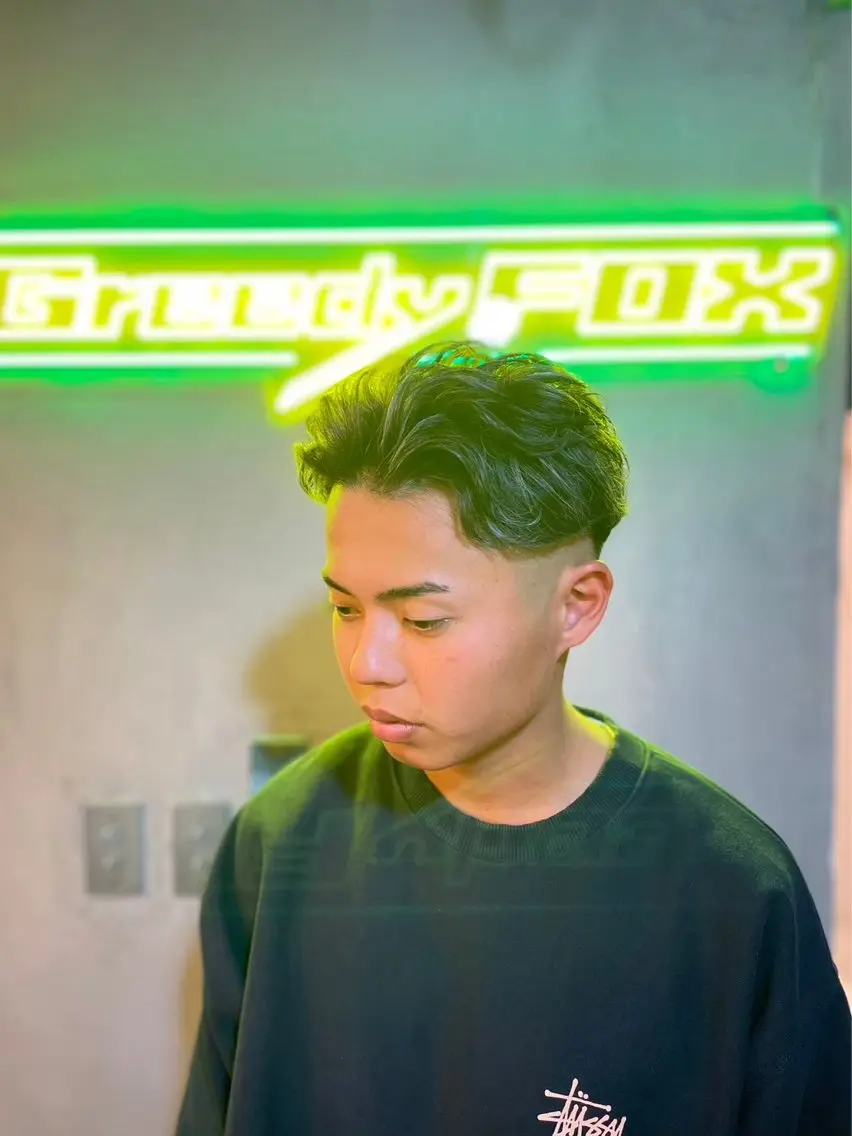 ミディアム パーマ カット パーマ dunhill 斉藤 大樹/メンズカットのヘアスタイル