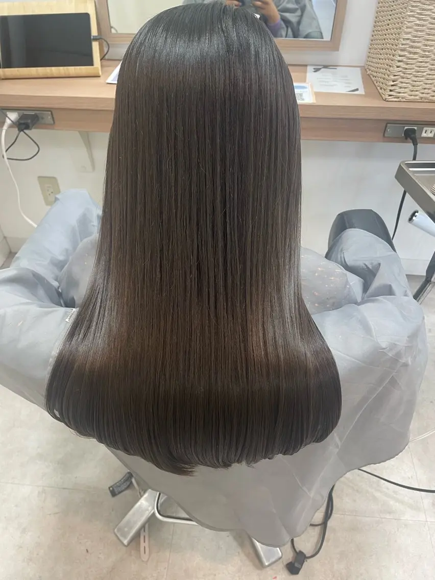 ロング 髪質改善 葭葉 久美子のヘアスタイル