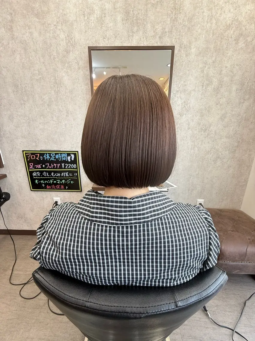 ショート ボブ くせ毛 カット 戎 歩のヘアスタイル