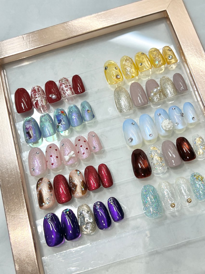 🦋ワンホン、トレンド等定額デザインB/サンプルからお選びいただきます。【ジェルオフ+500円】の写真