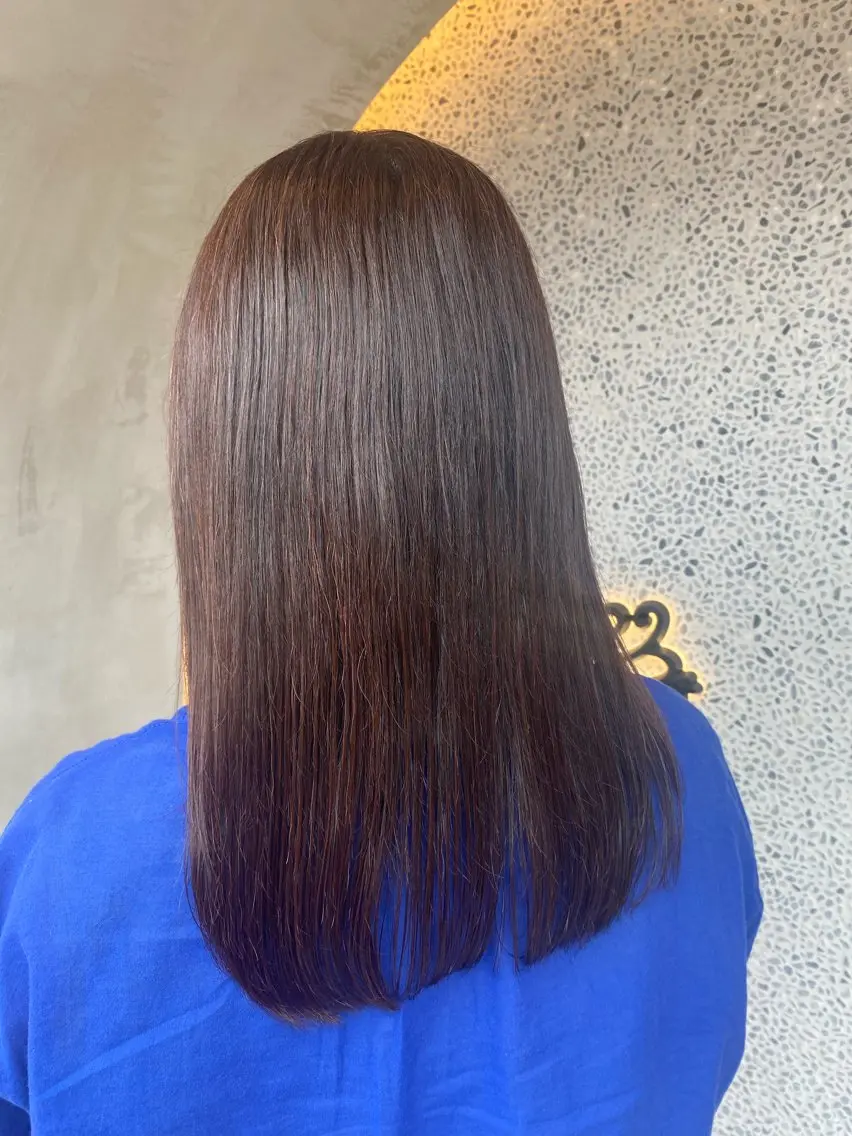 カラー ブリーチ ブリーチなしカラー cloe中目黒 モエカのヘアスタイル