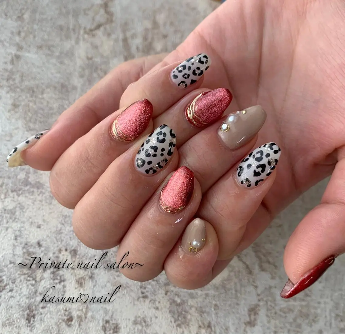 ネイル マグネットネイル ミラーネイル ニュアンスネイル 春ネイル KASUMI♡ Nailのネイルデザイン