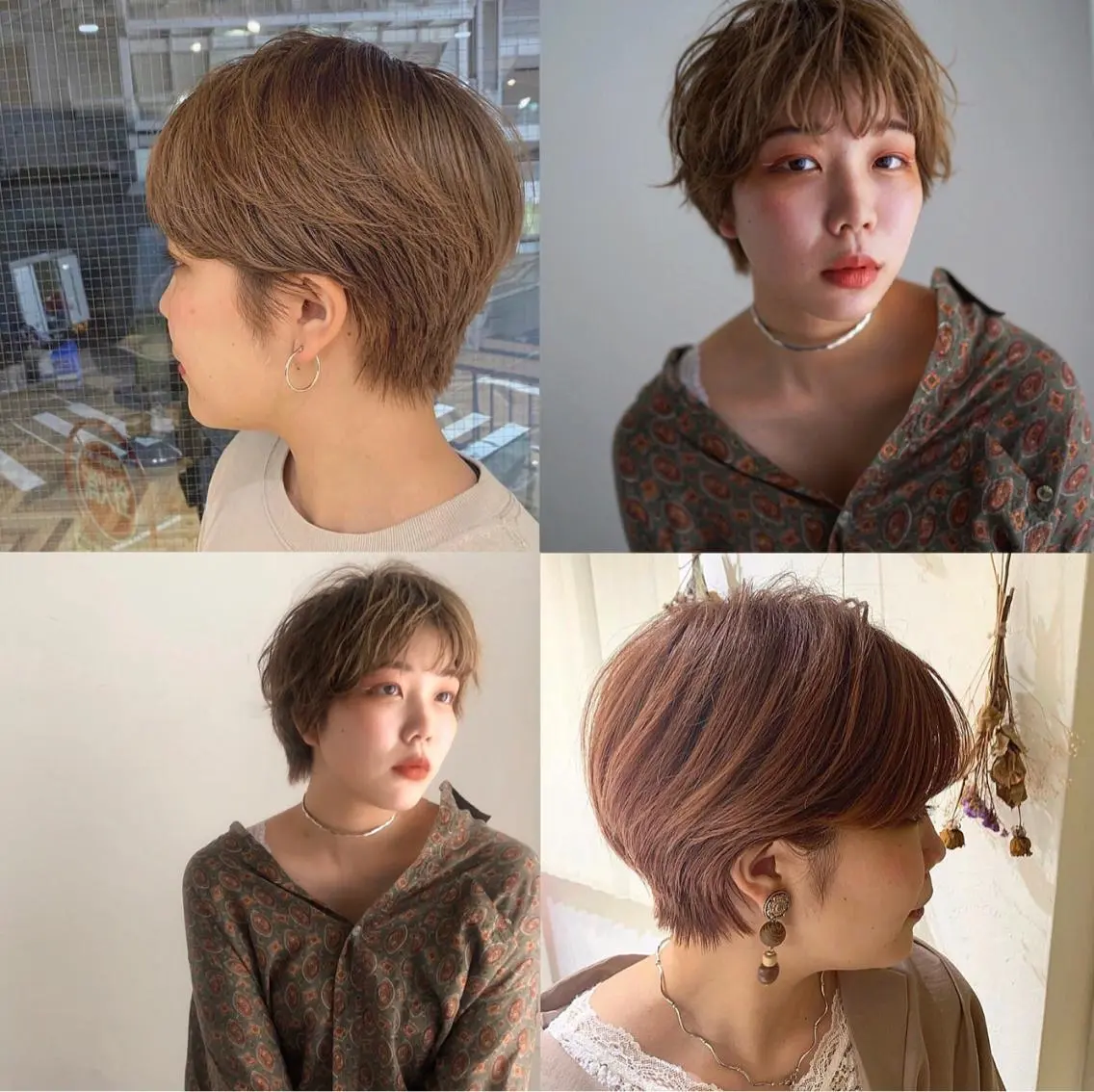 ショート カラー ベージュカラー ショートヘア marble by KENJEのヘアスタイル
