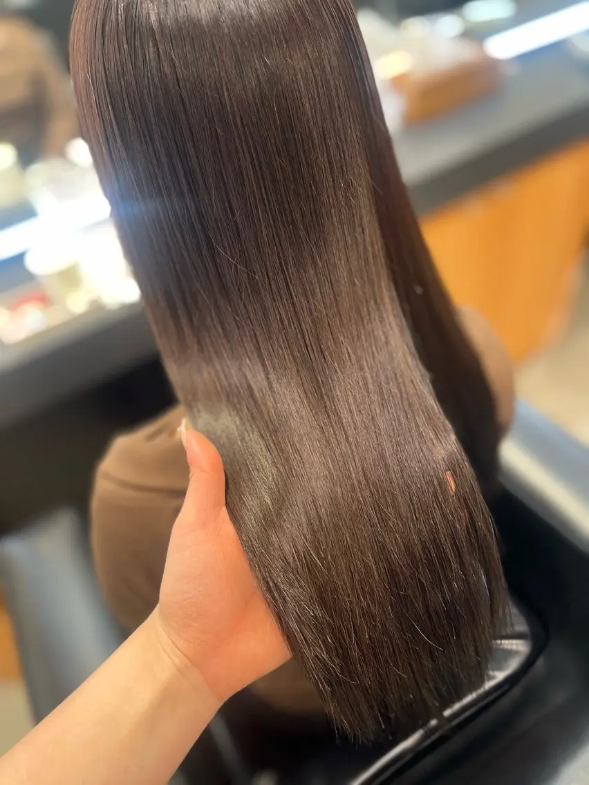 セミロング 髪質改善 似合わせカット 髪質改善・水素カラー ARIA(ému)のヘアスタイル