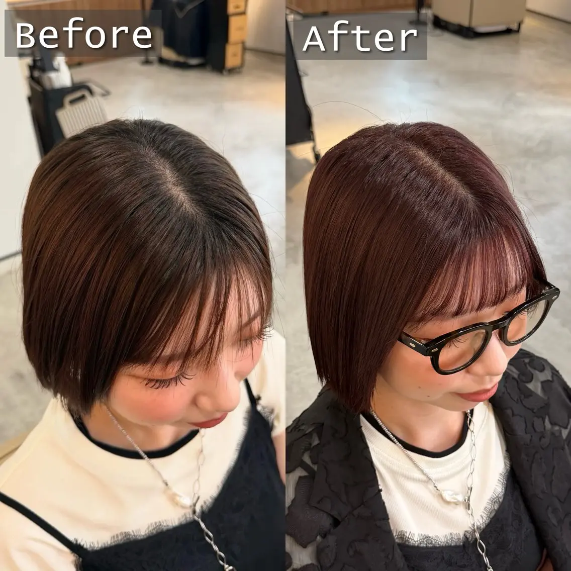 ショート カラー カット ヘアカラー トリートメント 飯田 智也のヘアスタイル