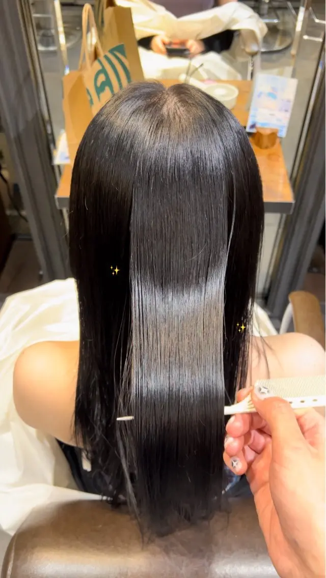 【うる艶髪】ブリーチなし透明感カラー✨の写真