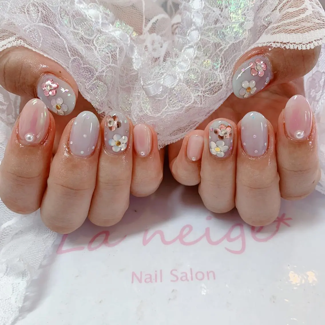 ネイル ハンドネイル La neige* yuki 🐩🌙のネイルデザイン