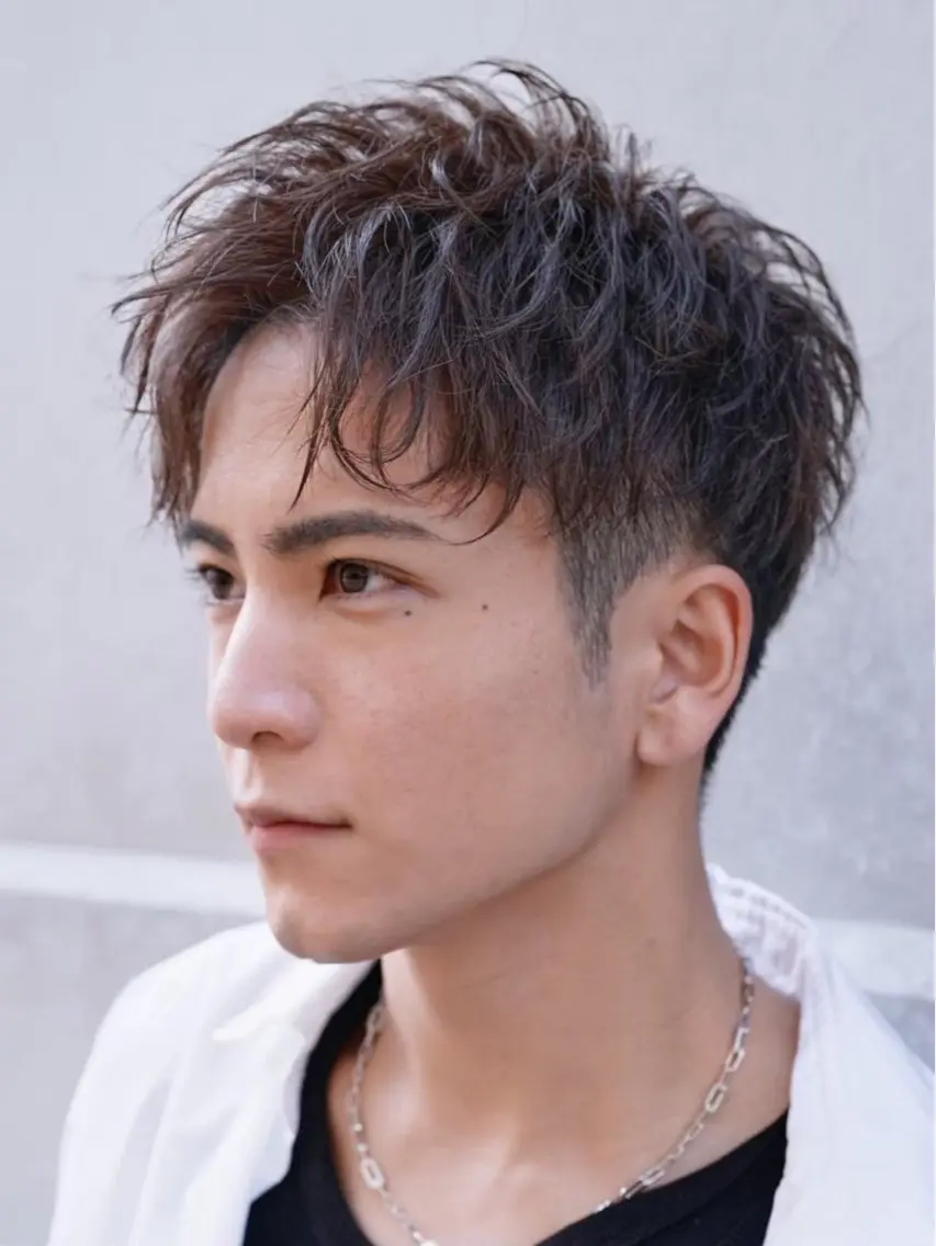 ショート カラー パーマ メンズ 原宿メンズパーマ /fifth富樫倭のヘアスタイル