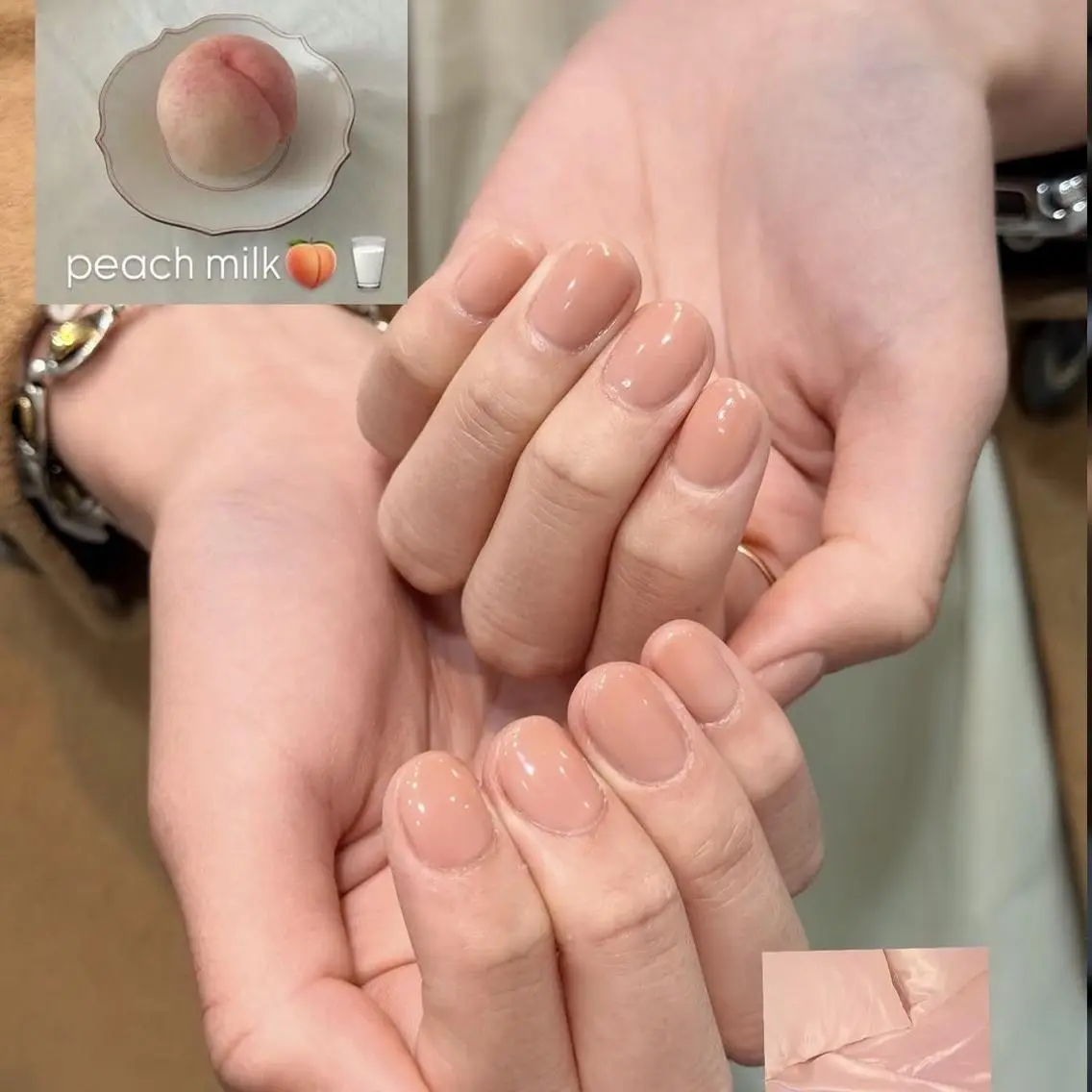 ちゅるん質感✨自由調合ワンカラー 💕hand(自爪育成ケア込/オフ+1100円)の写真