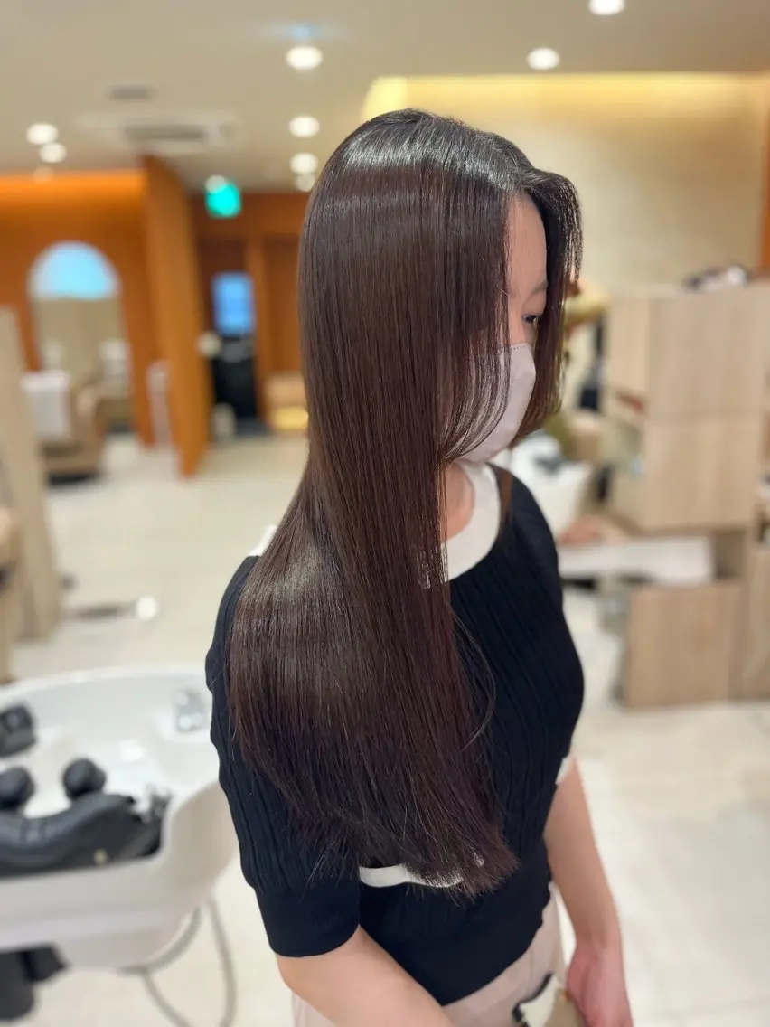 ロング 縮毛矯正 THINK SHOP YUSEIのヘアスタイル