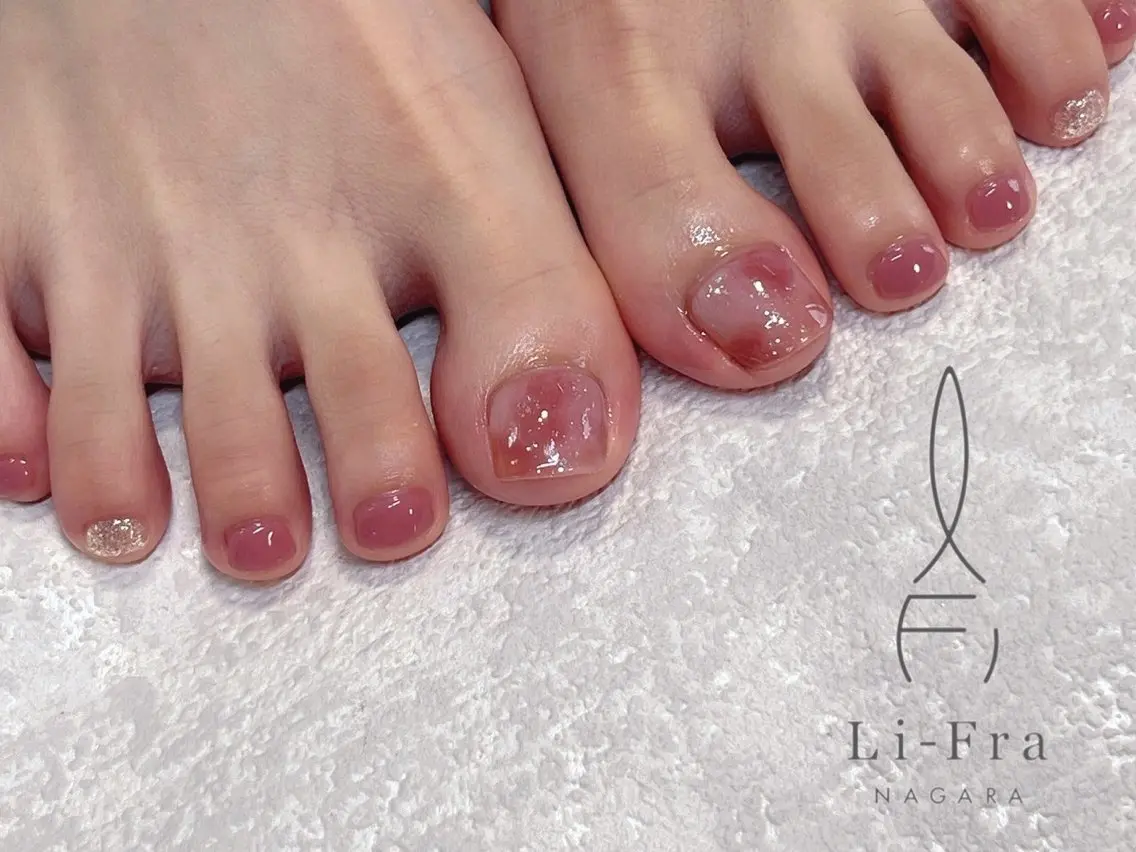 ネイル フットネイル Li-Fra JINNOのネイルデザイン