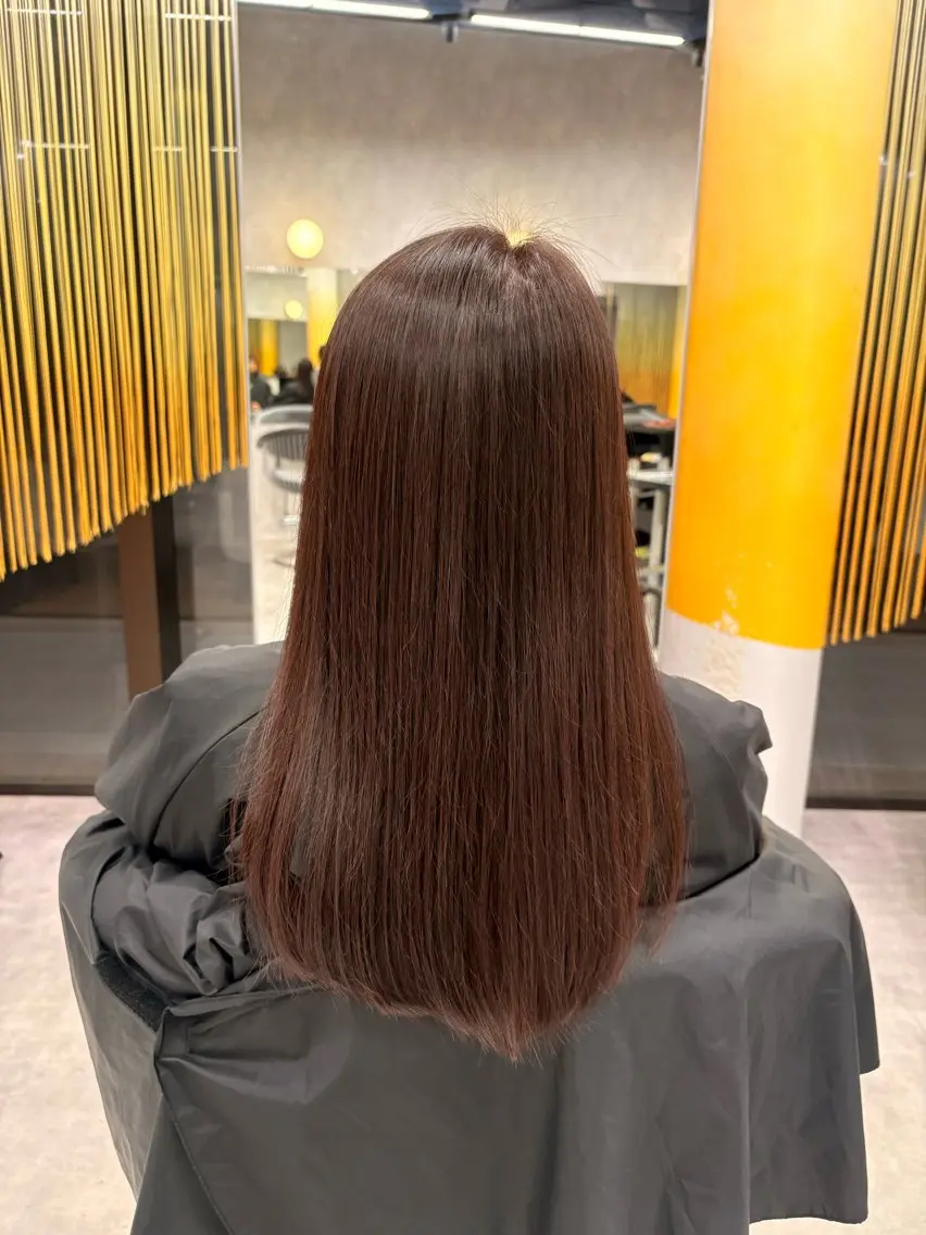 ロング カラー ブラウンカラー ピンクカラー ピンクブラウン ヘアカラー 艶髪・透明感カラー✨ /チサのヘアスタイル