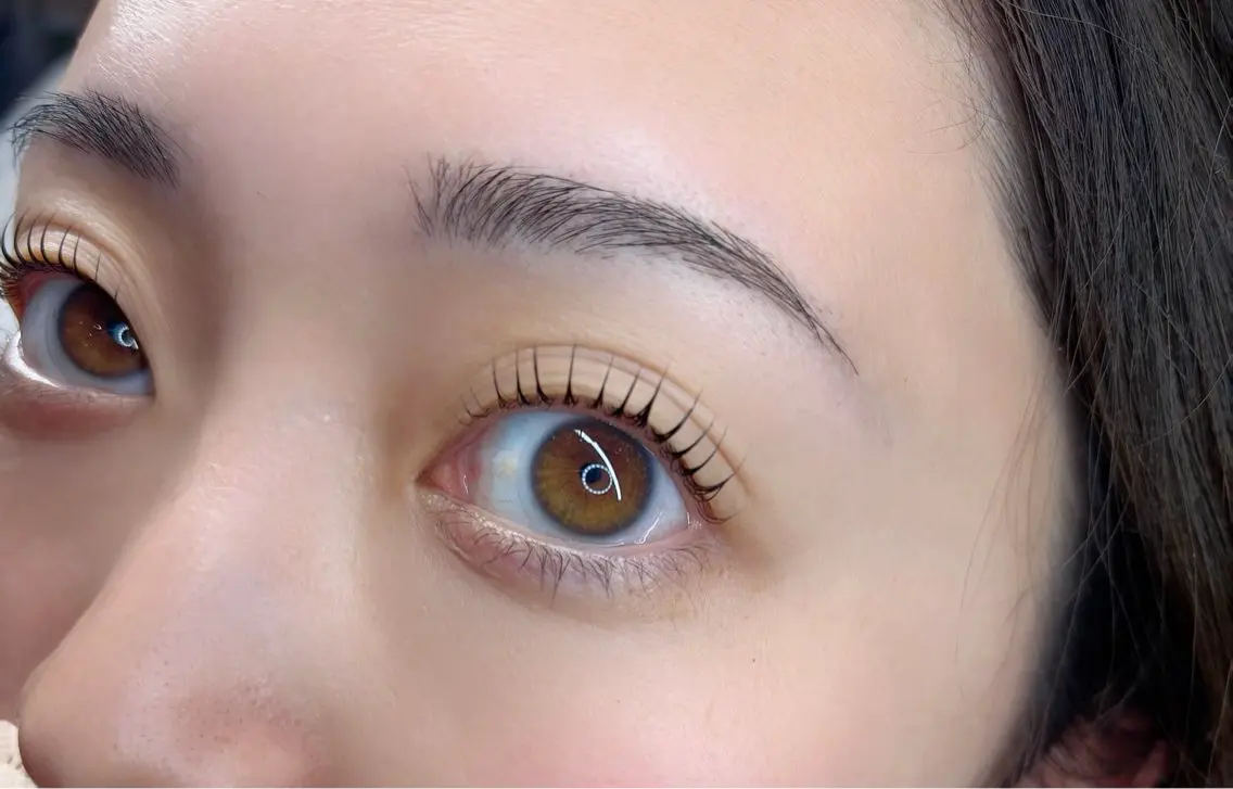 垢抜け目元に◎ケラチンTR付きまつげパーマ＋眉WAXの写真