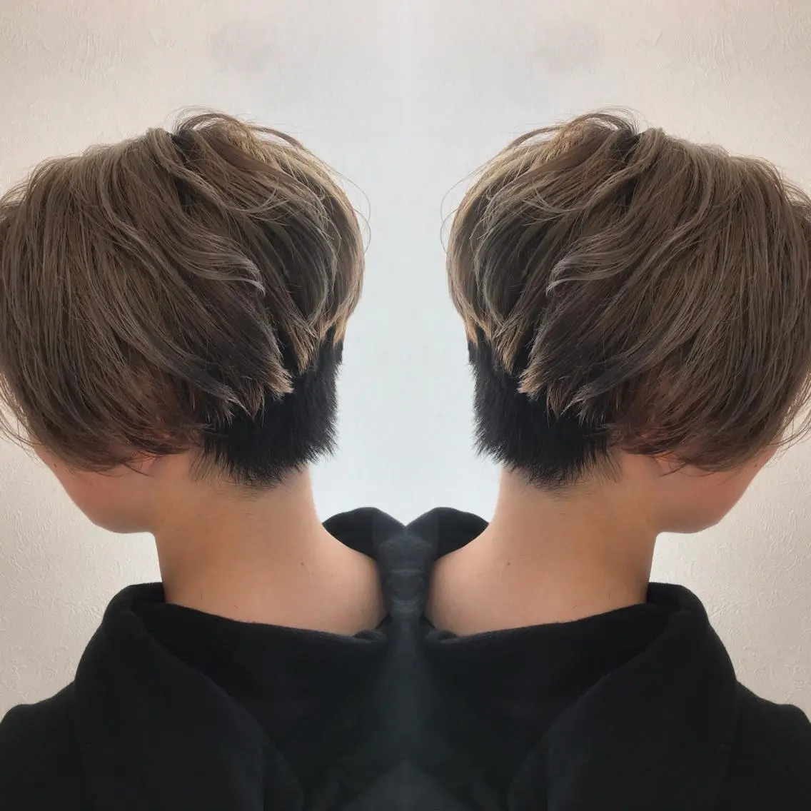 ショート カラー ハンサムショート グレージュ ショートヘア ヘアカラー 柴田 祐輔のヘアスタイル