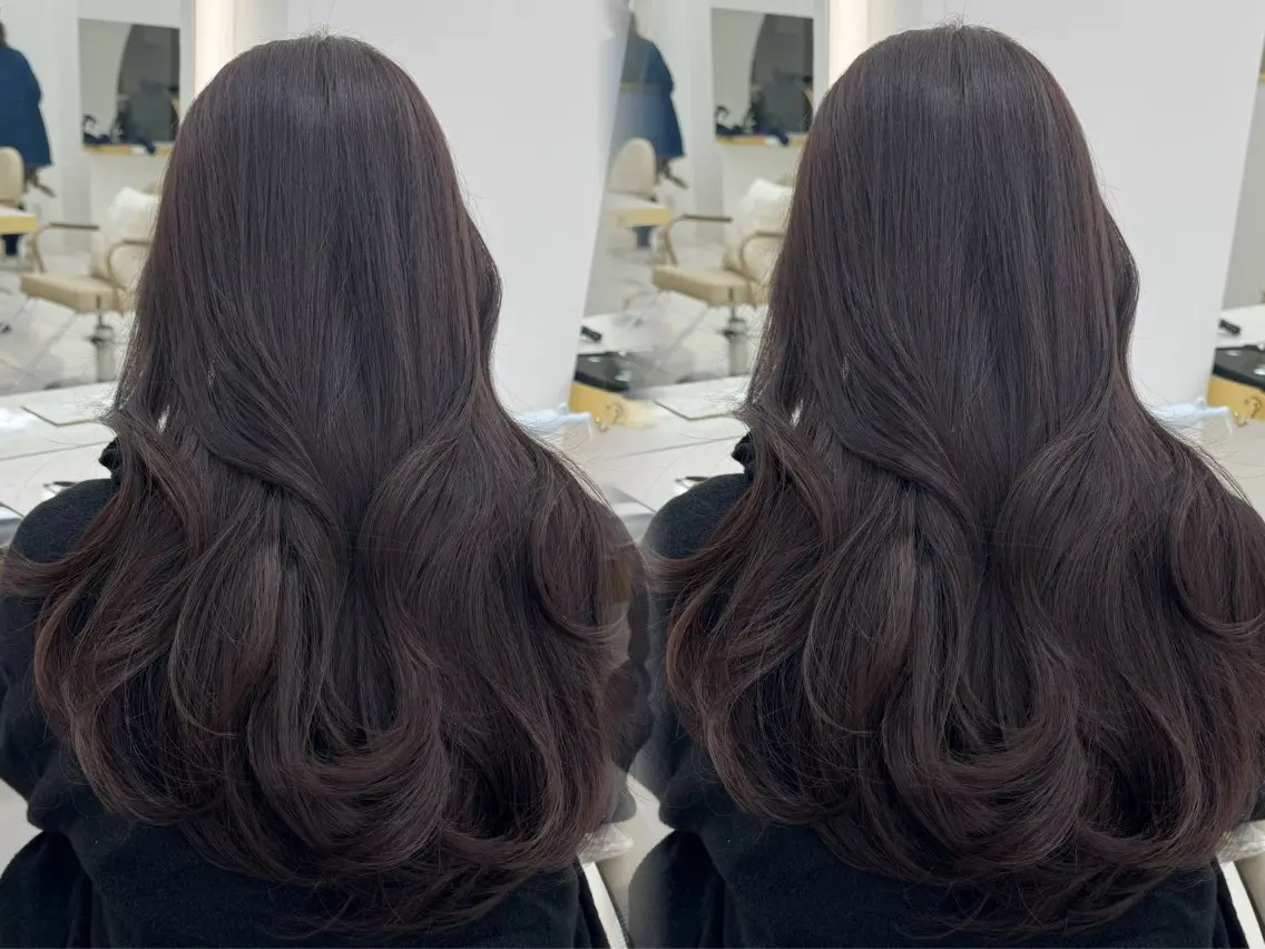ロング カラー 天野 ひとみのヘアスタイル