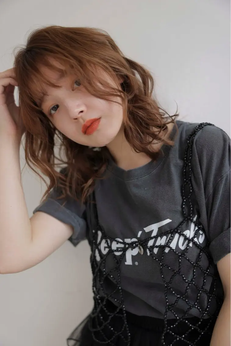 ミディアム カット ヘアカラー モードケイズ 松原店のヘアスタイル