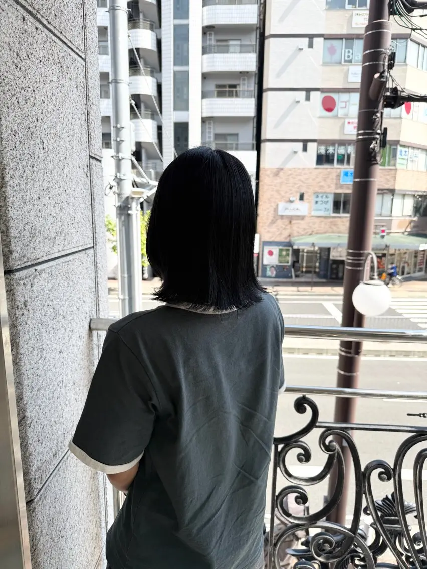 カラー 黒髪 ヘアカラー ハイトーン✨髪質改善 ✨スパ得意✨ミヤタのヘアスタイル