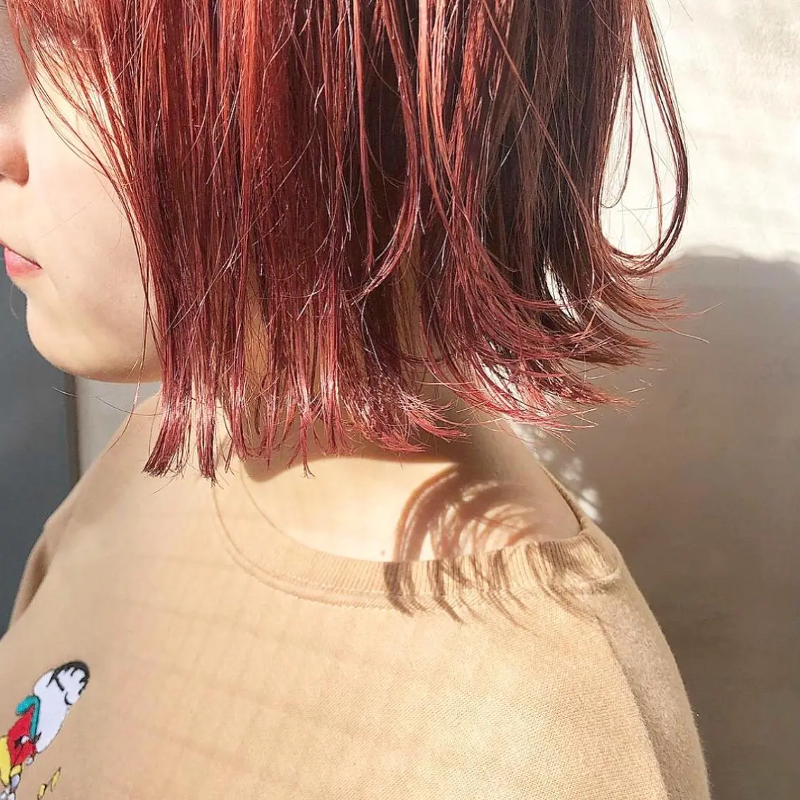 ミディアム カラー 圧倒的透明感カラー nana🦕のヘアスタイル
