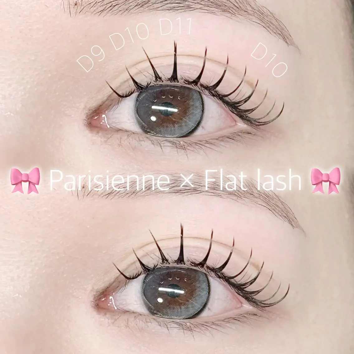 《🌷︎パリエク🌷》　　　　　　　　　　　　　　　　　　　パリジェンヌ+フラット80本🌷LED装着付き🦋の写真