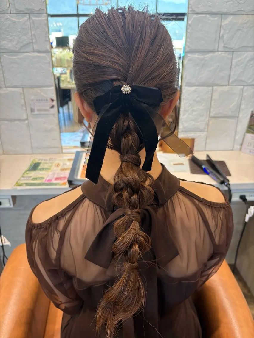 ヘアアレンジ ヘアセット 🫧美髪&髪質改善 𝔼𝕀𝕄𝕀🫧のヘアスタイル