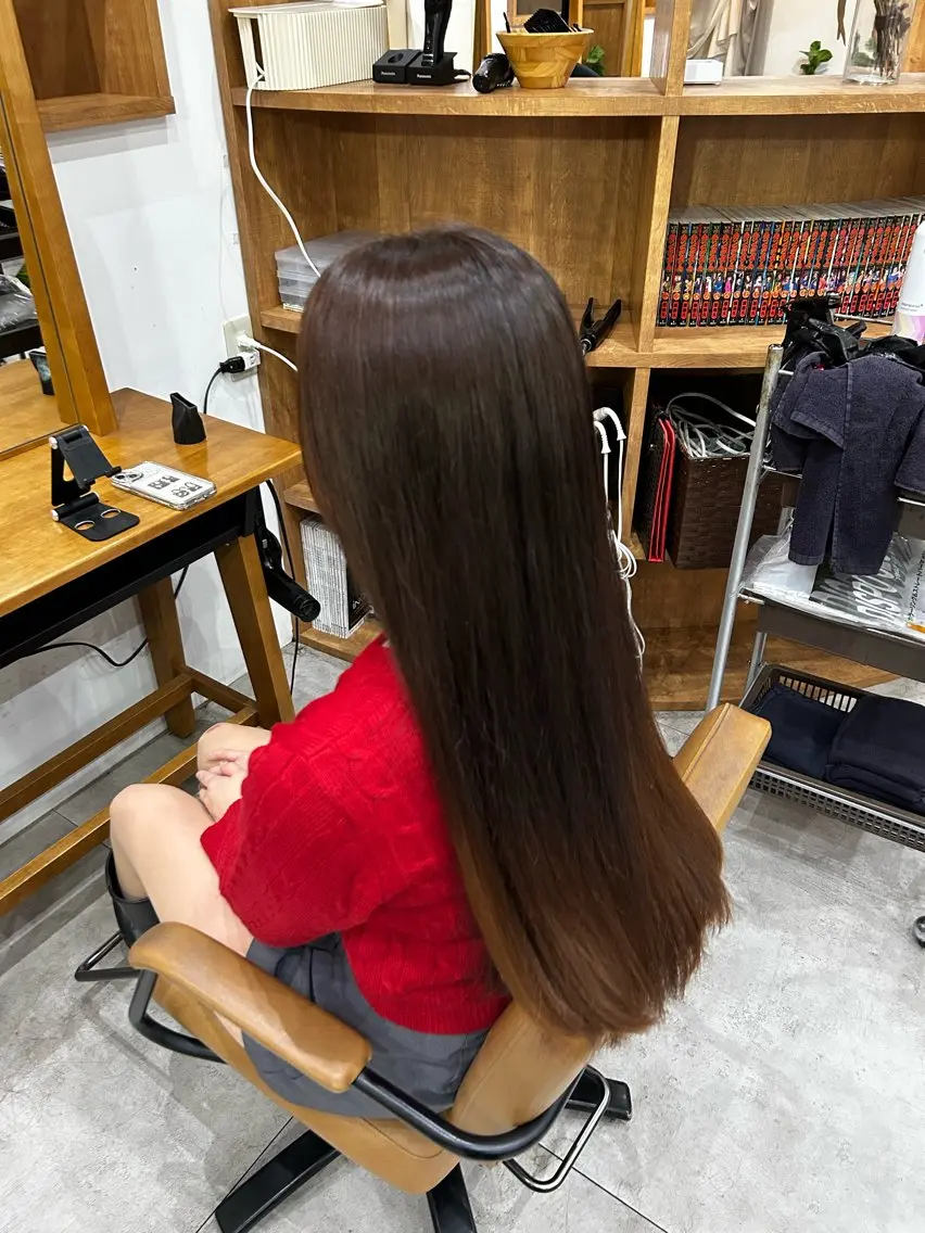 【ミニモ限定】☆人気👑No.1☆似合わせカット+酸性縮毛矯正+ベーシックカラー+髪質改善トリートメントの写真
