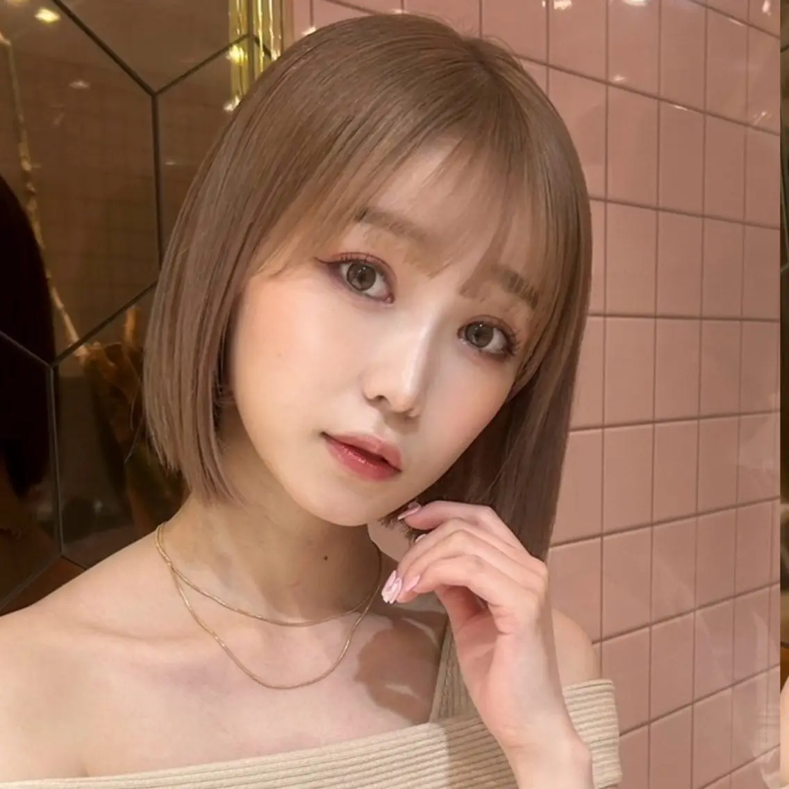 ショート ボブ 新宿/韓国ヘア kurea🎀のヘアスタイル