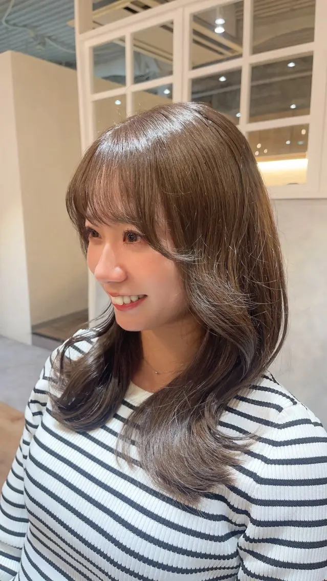 ミディアム カラー ベージュカラー 透明感カラー イルミナカラー ボブ Saya/ショート/ ボブ /大阪/梅田のヘアスタイル