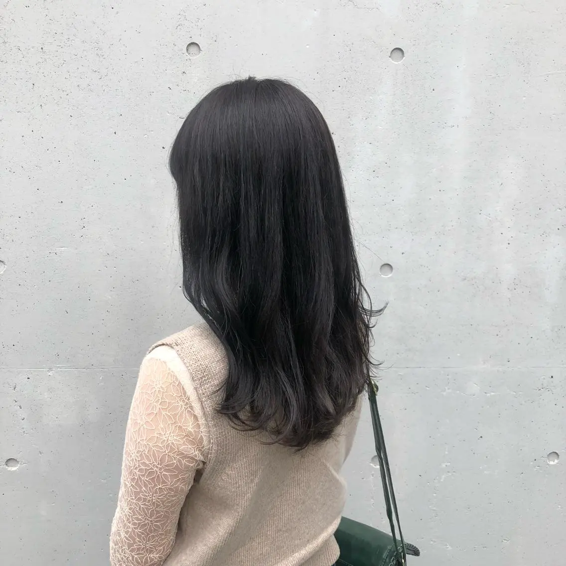 ロング カラー グレージュ 酸性縮毛矯正🧴韓国 レイヤー/髪質改善のヘアスタイル