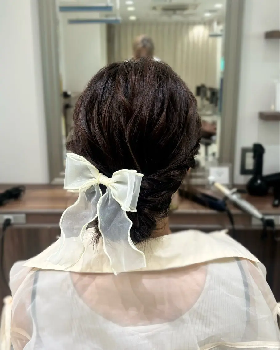 ミディアム ヘアアレンジ ヘアセット Ash桜新町/ Koyuki ❄️のヘアスタイル