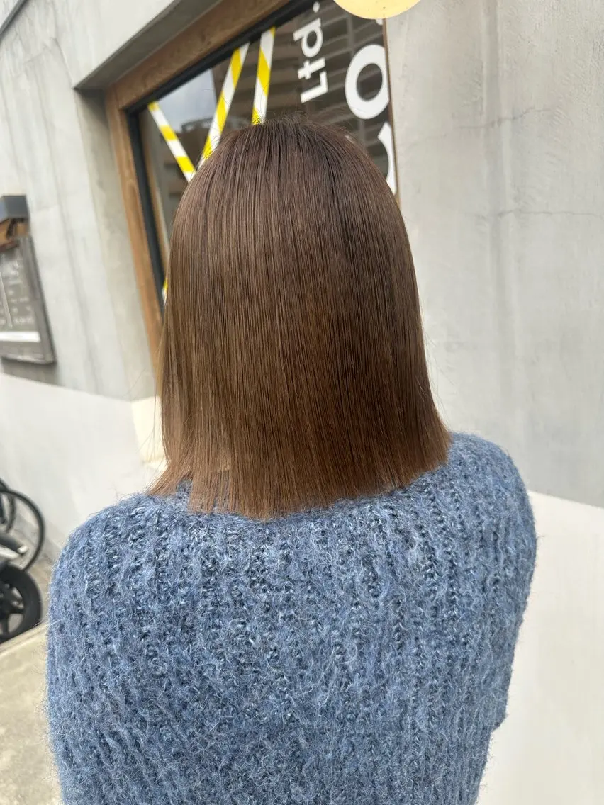 ミディアム カット ヘアカラー トリートメント mei ／モデル募集︎︎中‎のヘアスタイル