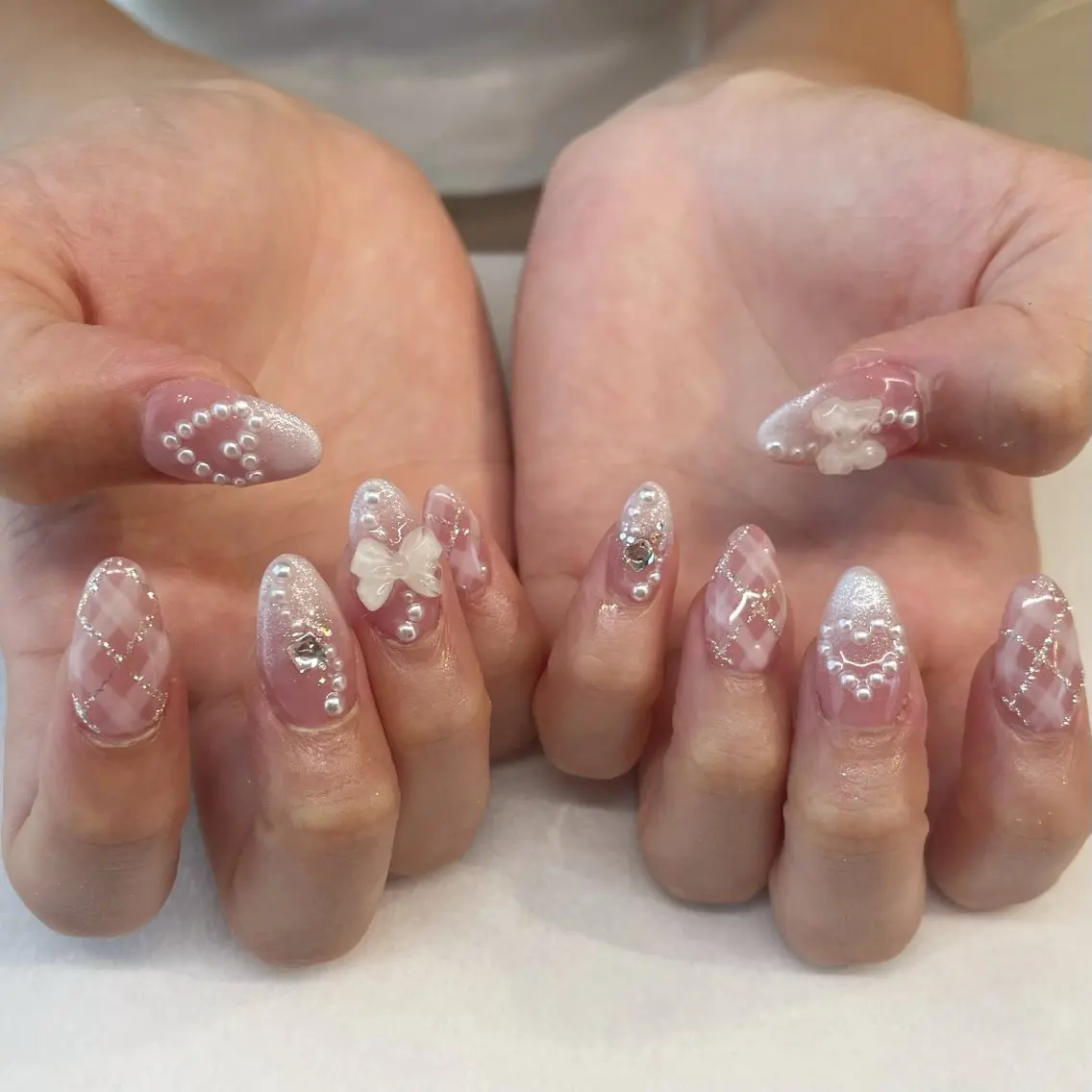 ネイル ハンドネイル 💎🐰 saki. m 🐰💎のネイルデザイン