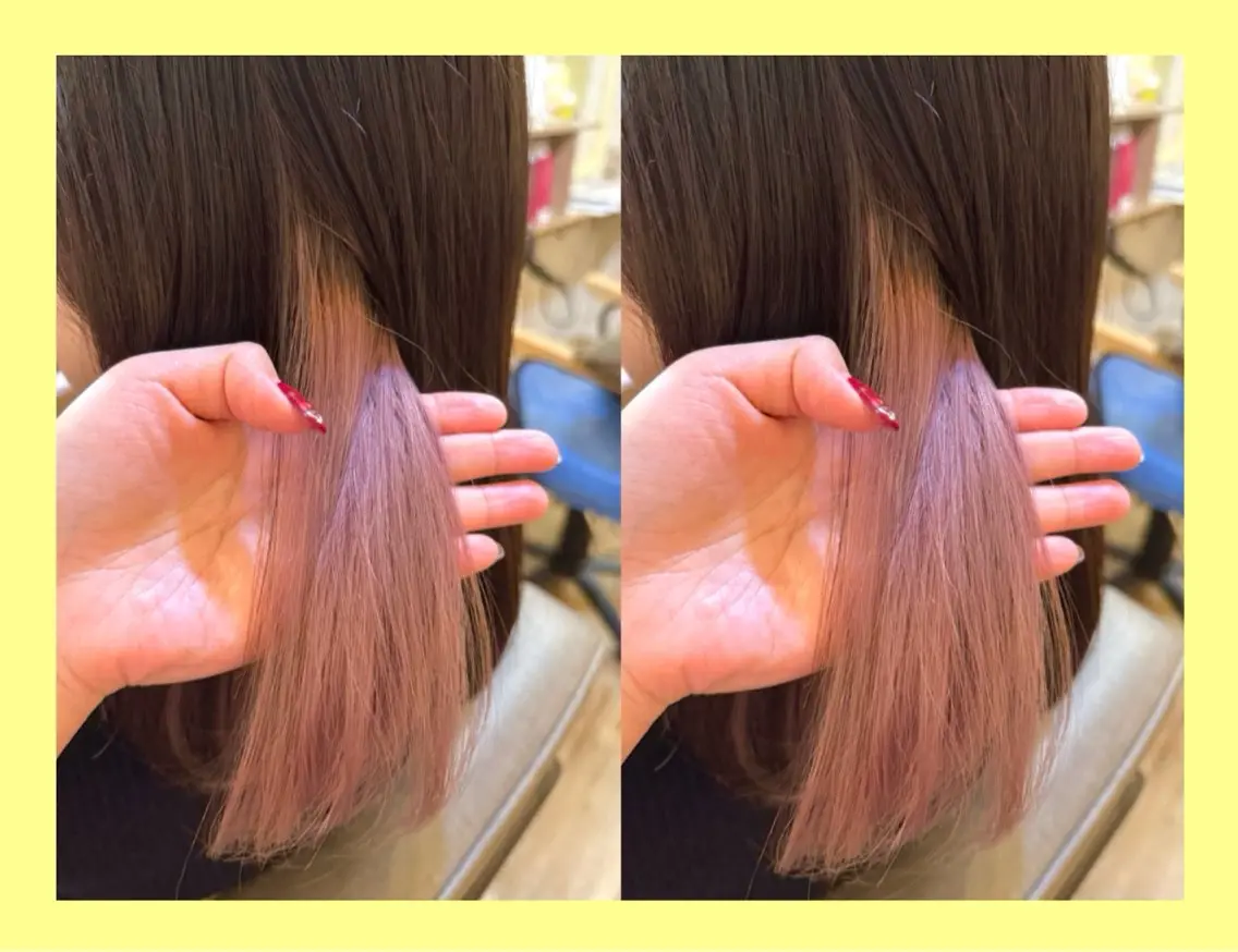 ミディアム カラー ブリーチ ケアブリーチ カット ヘアカラー トリートメント ヘッドスパ 髪質改善/ハイトーン /茅ヶ崎/YUUKAのヘアスタイル