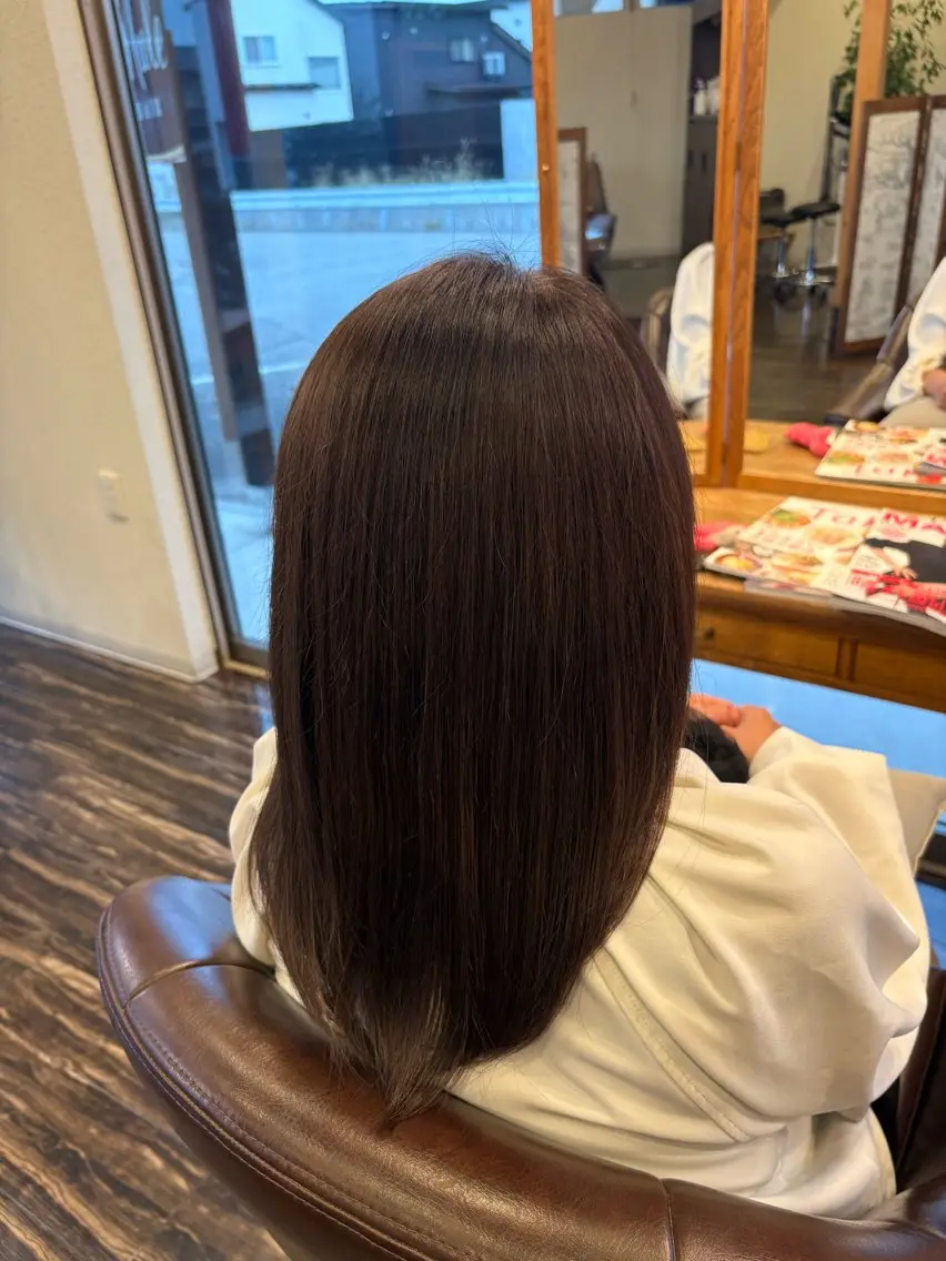 カラー ヘアカラー トリートメント 打井 玲奈のヘアスタイル