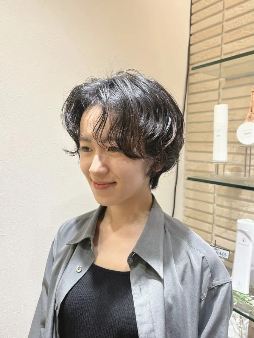 ショート パーマ ちあい🌈 アトリエJDパリのヘアスタイル
