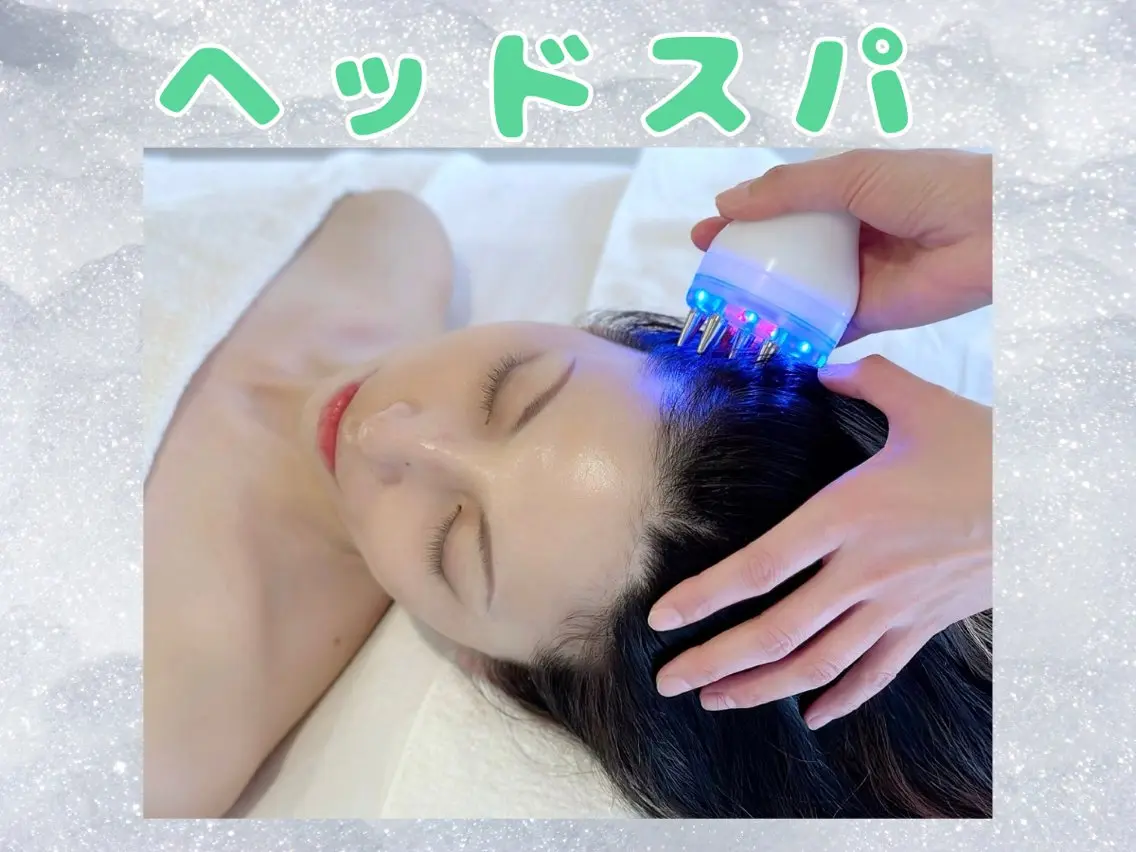 【最新ヘッドスパ機器】頭皮ラジオ波で気持ちよく頭皮からリフトアップ&頭皮幹細胞導入でエイジングケア&サラサラヘアに☆の写真