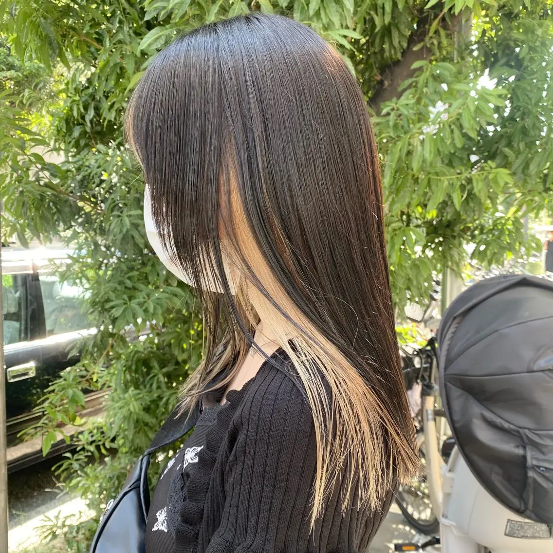 ロング カラー マンツーマン女性 美容師 奏のヘアスタイル