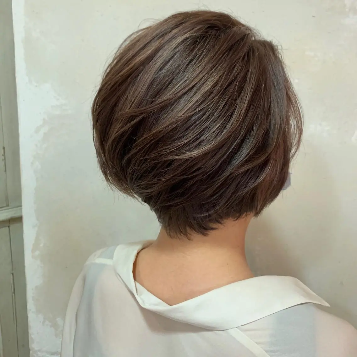 ショート カラー ハイライトカラー ハイライト ショートヘア 森 早希絵のヘアスタイル