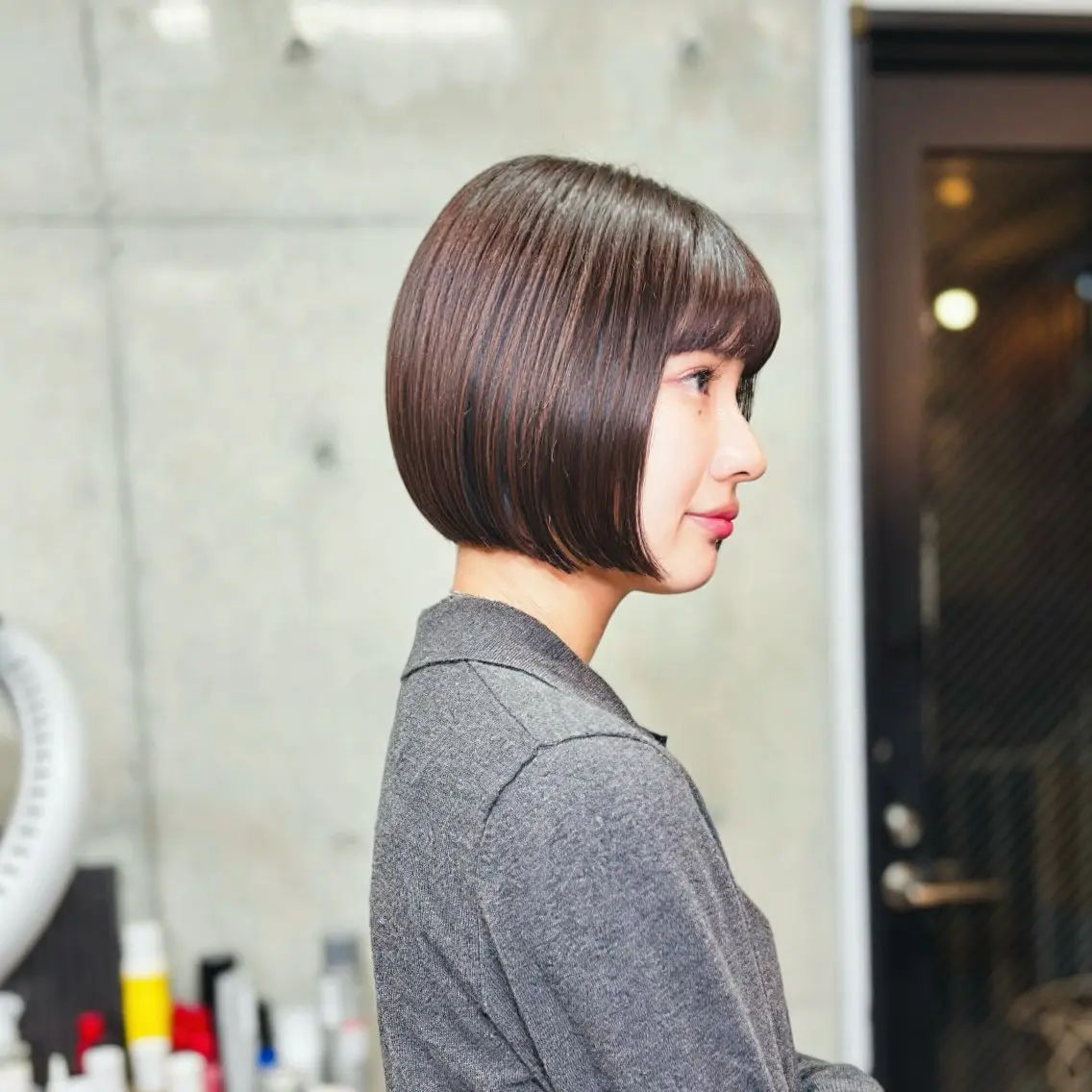 ショート カラー パーマ ボブ カット ヘアカラー トリートメント ショートボブ髪質改善 縮毛矯正のプロ山道潤のヘアスタイル
