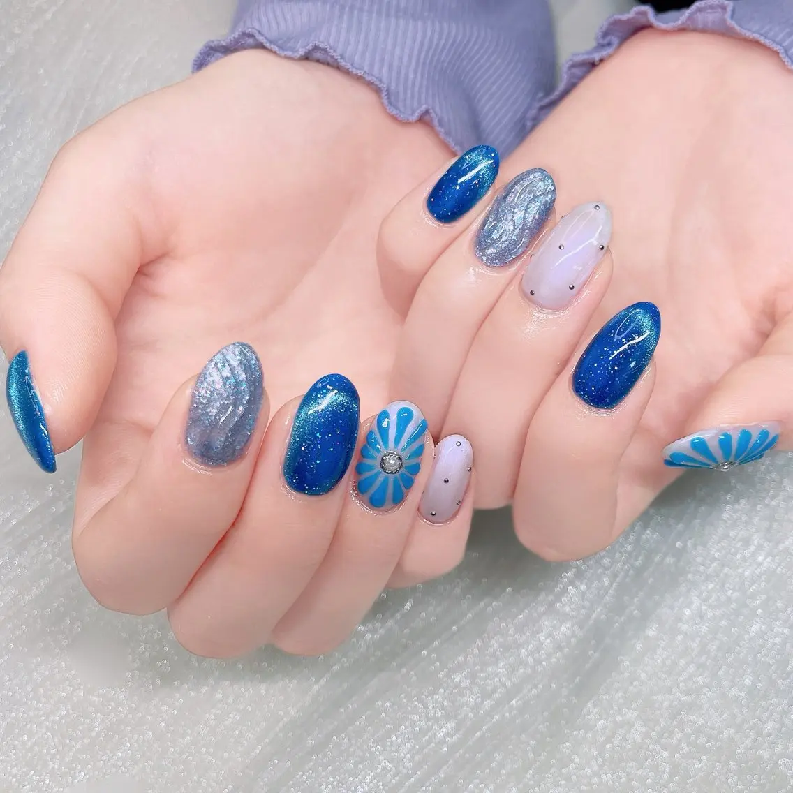ネイル 長さ出し ハンドネイル Nailist suzuのネイルデザイン