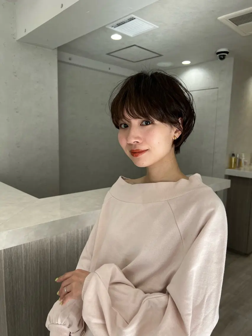 ショート 髪の年齢悩み解消/ 白髪と癖毛 松本雄光のヘアスタイル