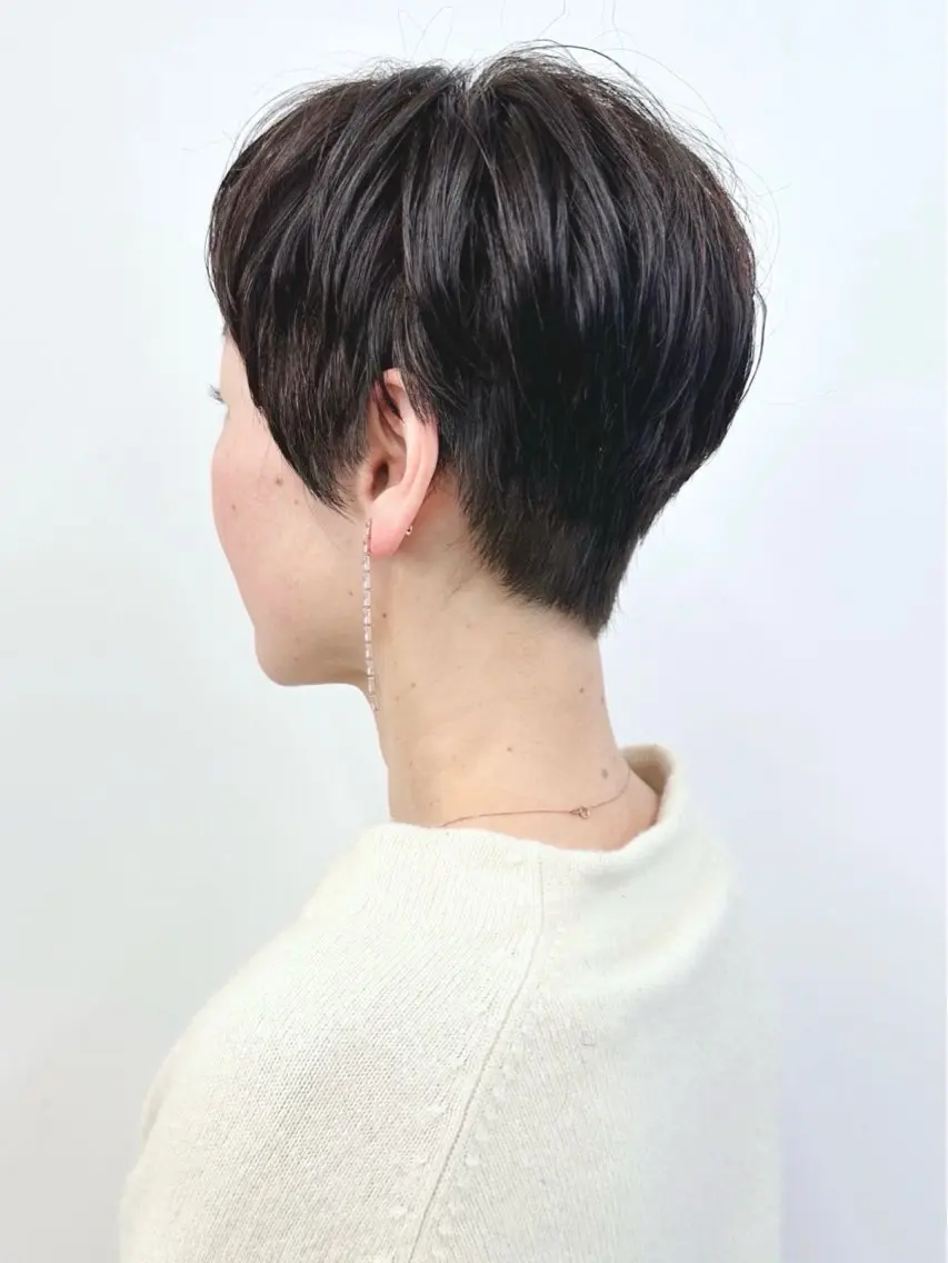 ショート カット ボブ/ゆるふわ ボブパーマ/とういのヘアスタイル