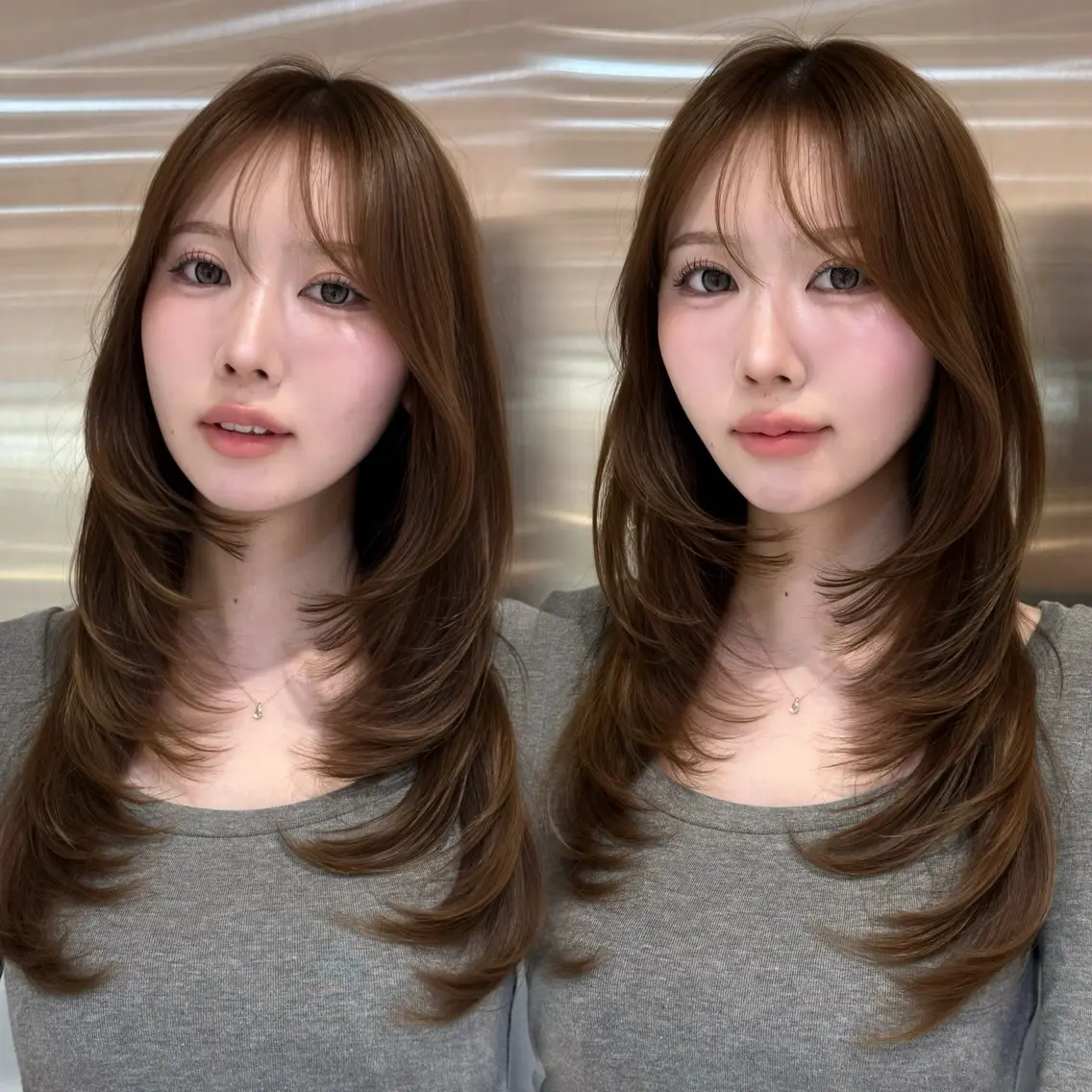 ミニモ限定🪽✨韓国風カット + 水光ケアカラー +髪質改善2stepトリートメント【超音波アイロン付】の写真