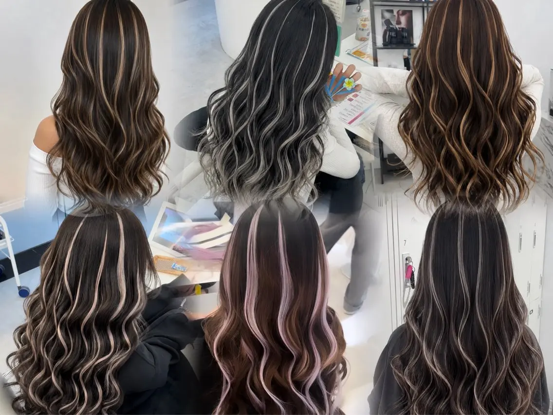 ロング シールエクステ エクステ エクステ 藤沢エクステ.カラー れんな💖のヘアスタイル