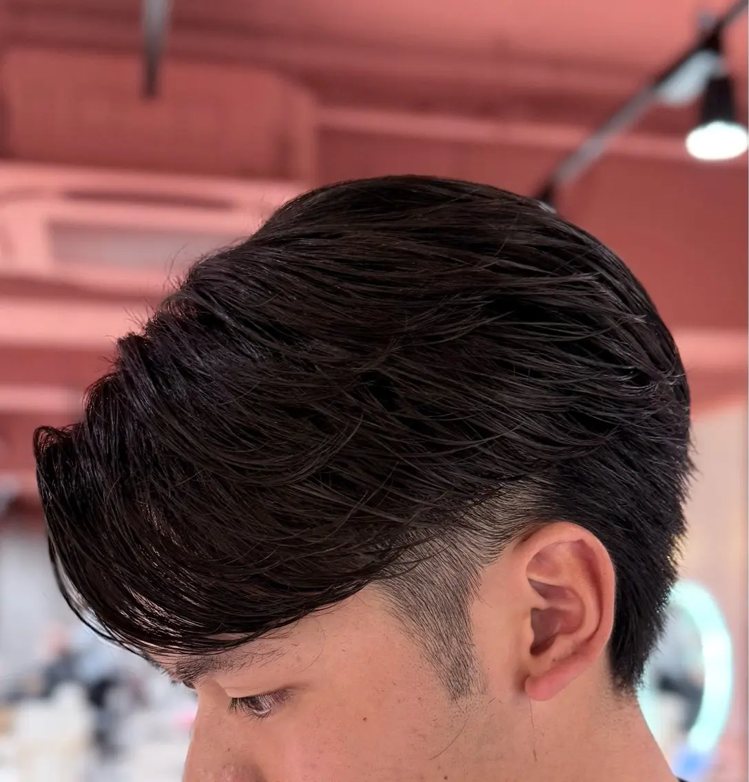 ミディアム ミディアムパーマ カット アキト🌙 メンズ特化🔥のヘアスタイル