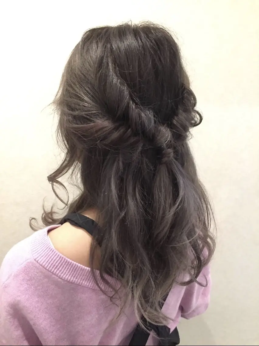 ヘアアレンジ ロング 齋藤 真理子のヘアスタイル