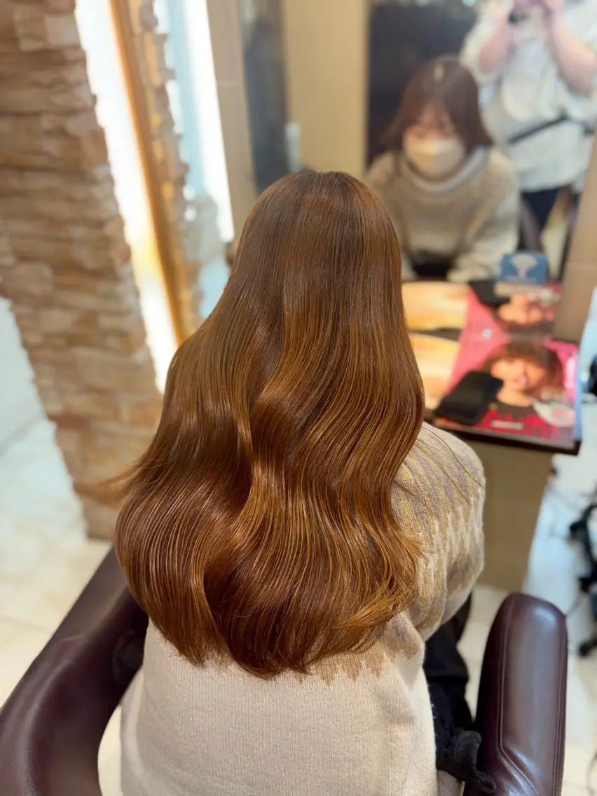 ロング カラー カット ヘアカラー 🎀透明感カラー 🎀ナズナのヘアスタイル